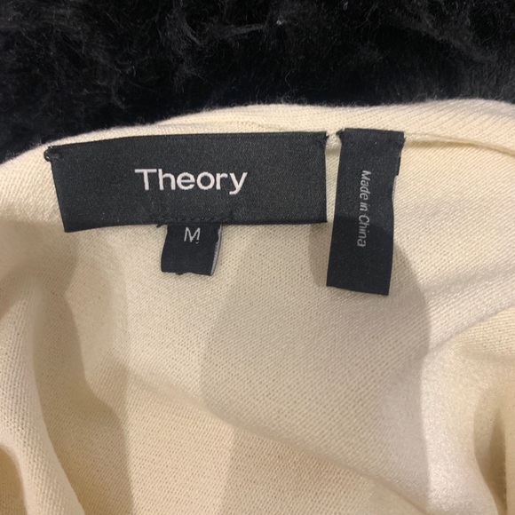 Woman’s Cream THEORY Dress with Fringe Detail - Picture 7 of 7